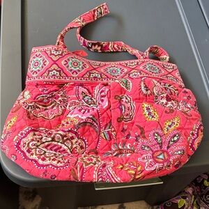 Vera Vibrant Pink Patterned Women's Bag